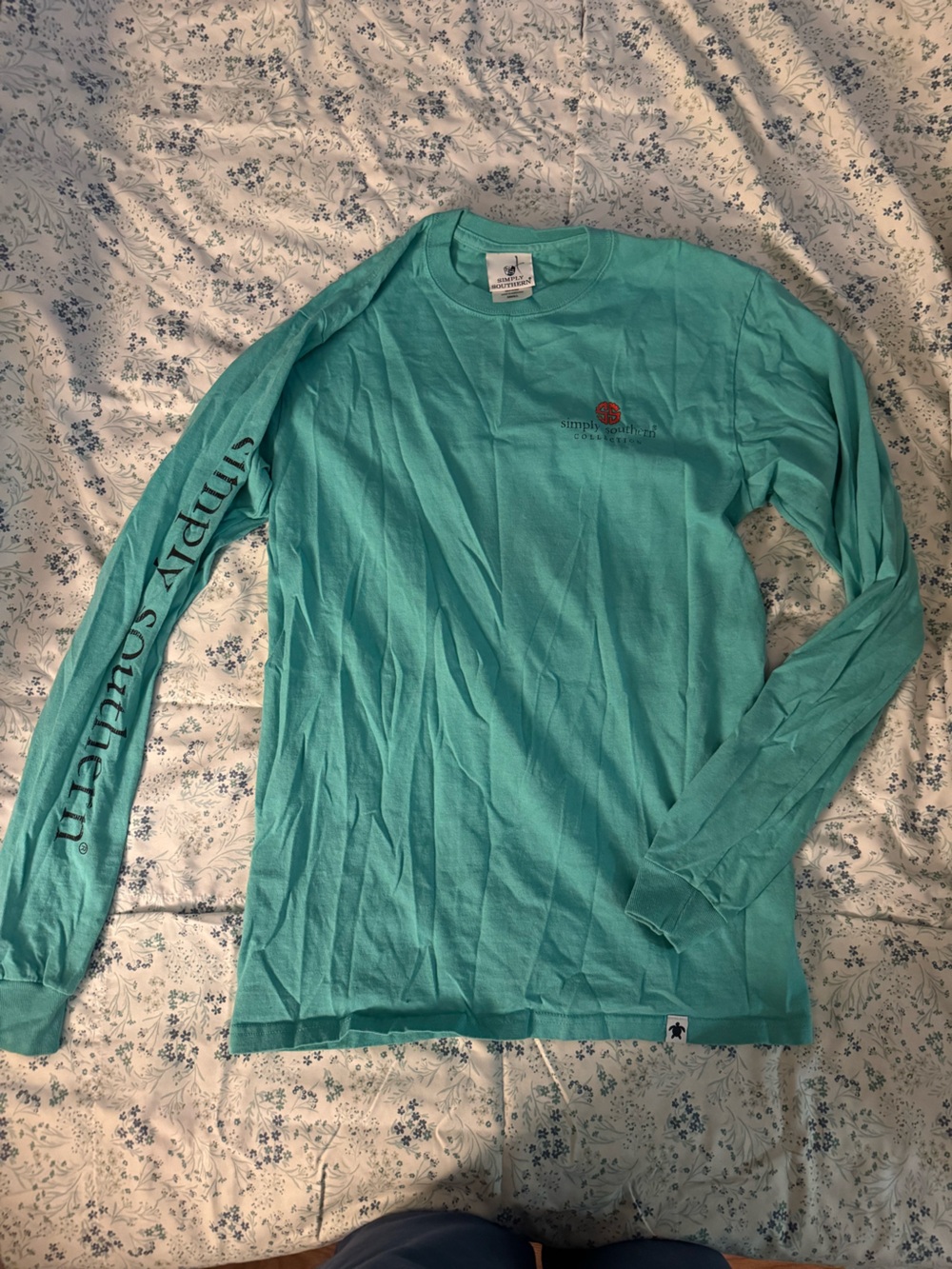 Simply Southern Men's Long-Sleeve Shirt - Teal Blue